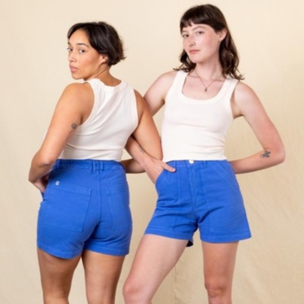 Big Bud Press Cornflower High Waist Work Shorts L